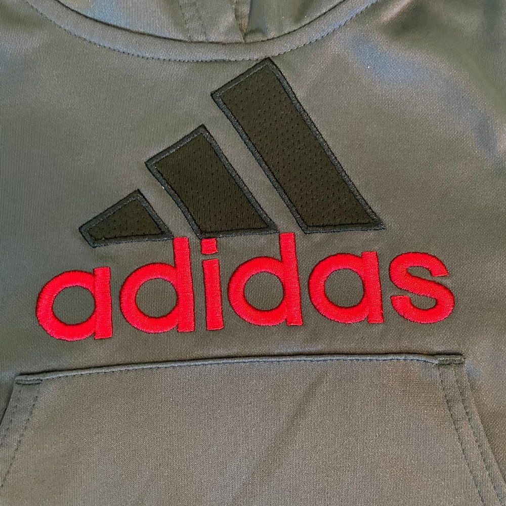 Adidas grey polyester hoodie 3T - Picture 4 of 4